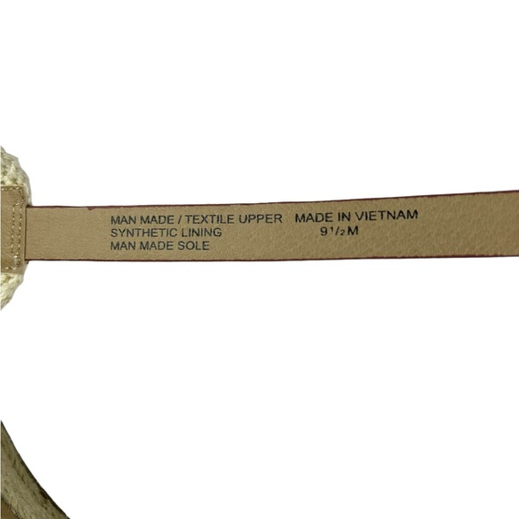 LOFT Criss Cross Espadrille Wedge Sandal Size 9.5 - Picture 7 of 8